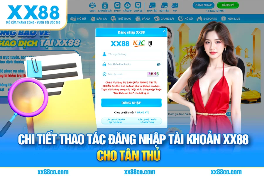 Chi tiết thao tác đăng nhập tài khoản XX88 cho tân thủ