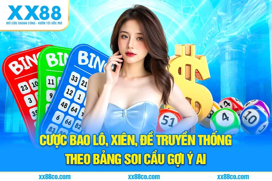 Cược bao lô, xiên, đề truyền thống theo bảng soi cầu gợi ý AI