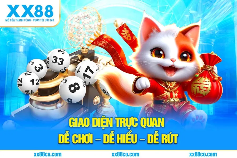Giao diện trực quan dễ chơi – dễ hiểu – dễ rút