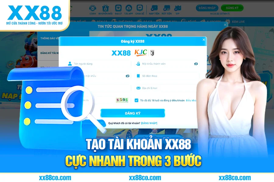 Tạo Tài Khoản XX88 Cực Nhanh Trong 3 Bước